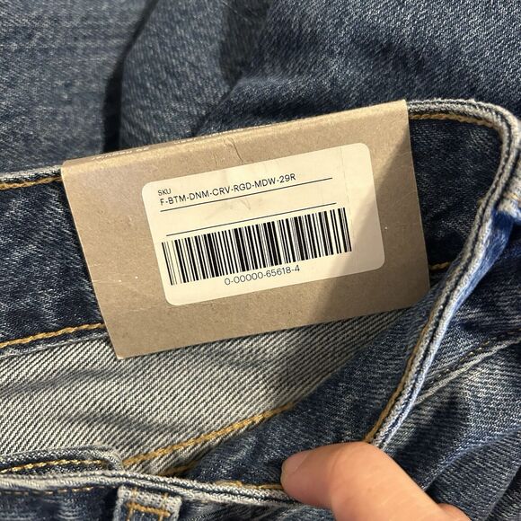 Everlane Jeans The Curvy 90s Cheeky Straight Denim 29 Blue High Rise Mom Retro - Picture 8 of 14